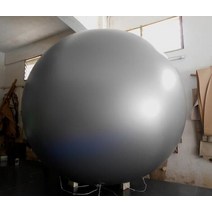 풍선 간판 2M PVC 팽창 식 헬륨 풍선 하늘 비행 광고 프로모션 이벤트, 05 Silver_01 2m diameter