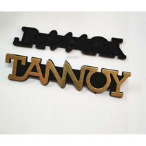 종류의 플라스틱 TANNOY 상표 간판 로고 명판 오디오 앰프 스피커 확, 120X25mm