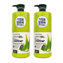 오가니아 착한 알로에 베라 헤어 샴푸 린스 1500ml 대용량 가정 업소 용, 오가니아 착한 알로에 컨디셔너 2개