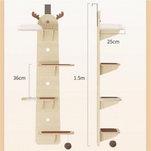 고양이 벽 캣 워크 워커 스텝 사다리 타워 해먹 탑 선반 1, 본품