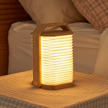 독서등 테이블램프 휴대용 캠핑 무선 북라이트 LED 무드등, 브라운