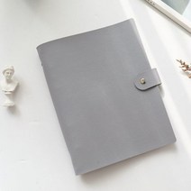 동전앨범 포토북 A5 PU 가죽 스냅 시리즈 바인더 사진 앨범 kpop 포토카드 홀더 스크랩북 자체 접착 한국 결혼식 책 수집, E