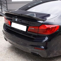 BMW G30 5시리즈 트렁크 스포일러 5020d 530i 튜닝, 블랙유광