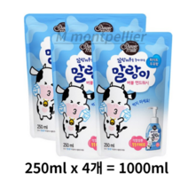 샤워메이트 말랑카우 핸드워시 리필, 1000ml, 10개