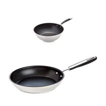 [독일직구] Amazon Basics 28cm 웍팬, Wok pan + frying pan