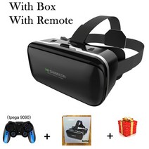 VR기기 헤드셋 안 가상현실 게임 스크린 영화 가상 글 헬멧, 협력사, Box 9090 리모컨 포함