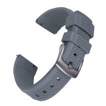 FKM 시계 밴드 퀵 릴리스 20mm 불소 고무 스트랩 남성용 다이빙 새로운 디자인 팔찌, 04 Gray_01 20mm