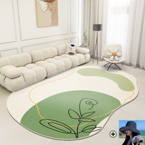 북유럽 비정형러그 데코뷰러그 대형 카페트 원형 타원형러그 57종 거실러그 방바닥매트 불규칙러그 특대형 인테리어 먼지없는러그 사계절 여름 물세탁 소형 200cm 300cm 선택35