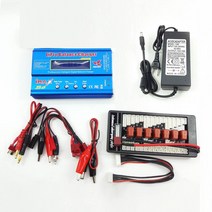 다용도 리포 인산 철 밸런스 충전기 SKYRC iMAX B6 MINI 60W 다기능 현장, XT30 전선 세트 (90W 전원 공급