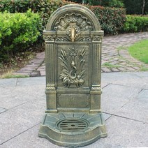 정원 야외 수전 수도꼭지 스테인레스 고급 수도밸브 석재 벽부형 개수대, 01