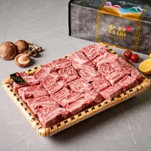 1+등급 한우선물세트 한우갈비 소갈비 찜용 갈비탕용 고급선물포장, 1+등급 한우 갈비 선물세트 2kg + 고급보자기 포장