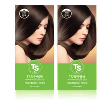 TS 착한염색 1제 60g + 2제 60g 세트, 7호 연한갈색, 10개