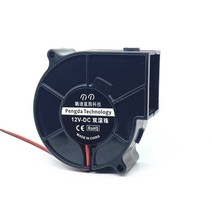시로코팬 송풍기 7530 75x30mm dc5v 12v 24v 원심 용 유도 밥솥 2pin, 24v 볼 베어링