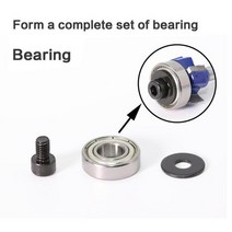 목공 트리머 부품 조각 목재 전기샌딩기 홈파기 전기트리머 1pc8mm 생크 목공 밀링 커터 r1mm r2mm r3mm 트리밍 나이프 에지 트리머 4 치아 나무 라우터, 1pcs 베어링