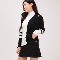 여성골프복 가을 에슬레저룩 하프배색 브이넥 가디건