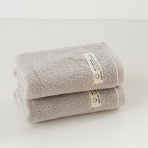 어스 원더 랜드 호텔타올 40수 코마사, 33*75cm  10장, 그레이