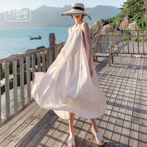 티클로젯 여름 서스펜더 슬리브리스 민소매 끈나시 원피스