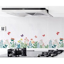 깔끔주방 오염방지 투명 시트지, 90x60m 2p