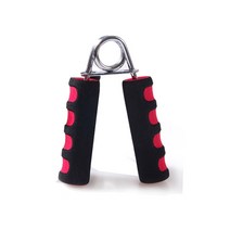 홈짐 헬스 홈트 spring hand grip finger strength finger trainer 근력 운동자 스폰지 팔뚝 그립 강도 강화제 carpal expander, 빨간색