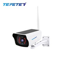 TEFETER 태양열 충전 네트워크 카메라 실외용 카메라 | PIR 열원 모니터링 | 적외선 야시 | 인텔리전트 알람 CCTV 카메라