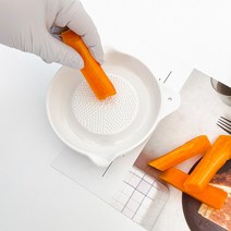 비안코 도자기 다용도 이유식 와사비 생강 강판 그레이터 2타입, 원형, 1개