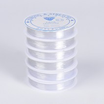 [루앤블리] 부자재 랍스터고리 올챙이캡 마감볼 고정볼 오링 목걸이 마무리 비즈 주얼리 공예, 우레탄줄, 0.5mm