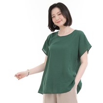 애비뉴투지 엄마옷 인견 얇은 여성 여름 반팔 블라우스 B06264 50대 60대 중년여성