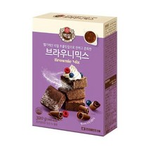 백설 브라우니믹스320G 홈베이킹 키즈쿠킹 믹스가루 간식만들기 CJ 어린이 간식, 1개