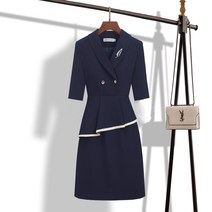꽃소담 Winter Formal dress ZYZC5117 하이 엔드 프로 원피스 여성 기질 정장 작업장 작업장 판매점 앞 작업복 양복 스커트 추동 여성