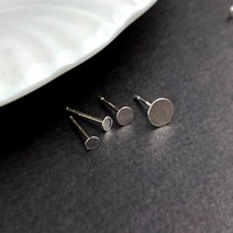 [DB3-009] 실버 부자재 티포스트 [2개] 순은 귀걸이 만들기 DIY 재료 silver 925