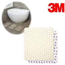 3M 욕실 화장실 바닥 발판 미끄럼방지 매트 테이프 패드, 14x14 (10개입), 10개