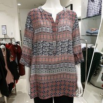 [안지크] NC청주점 인견나염반팔블라우스 DE2BL5510
