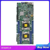 서버컴퓨터 데스크탑 노트북 x10drt-h for supermicro 2u 듀얼 소켓 r3 (lga2011) 마더보드 e5-2600 v4v3 제품군 i350-am2 듀얼 포트, 한개옵션0