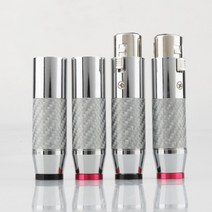 VXWC001 하이 엔드 화이트 카본 파이버 XLR 플러그 하이파이 밸런스 오디오 4 개, 01 XLR plug