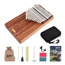 마림바 칼람바 미니칼림바 카림바 고음항아리 LINGTING 17 keys Kalimba 휴대용 손가락 피아노 Mbira Sanza