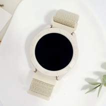 와니즈 갤럭시워치 4 5 호환 스트랩 + 케이스 세트 베스트 40mm 44mm 밴드 20mm 시계줄 베이지 커스텀, 1번