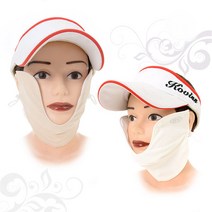 가야골프 자외선차단 U마스크 안면 볼 얼굴 햇빛가리개 선물 여성 운전 캐디, 베이지