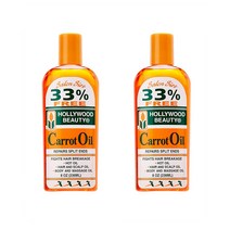 할리우드 뷰티 캐롯 오일 236ml 2팩 33% Hollywood Beauty Carrot Oil 8 Ounce, 1