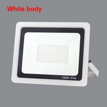 확산판 방수 IP66 LED 투광 조경 야외 조명 광장 정원 스팟 10 20 30 50 100W, 5.White body - 30W - Warm whit