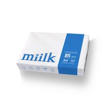 한국제지 밀크 복사용지 A4용지 85g 1팩 500매 복사지