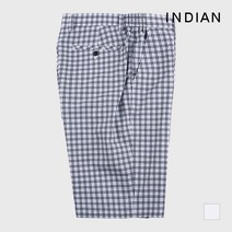[INDIAN] 화이트 체크 반바지_MITDSXM4101