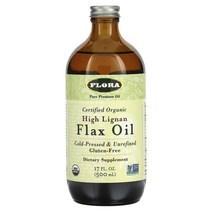 플로라 Flora High Lignan Flax Oil 서터파이드 하이 리그난 플렉스 아마씨 오일 500ml, 1팩