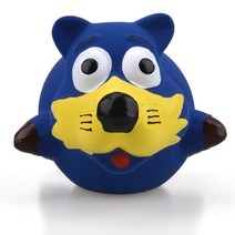 신형 라텍스 발성 장난감 애 완 동물 만화 강아지 조형 장난감 금 모 테 디 이 갈 이 클 렌 징 장난감 도매, 6.2cm*6.2cm（49g）