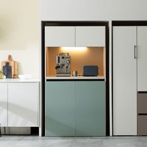 [2만원★즉시할인]장인가구 스페이스 광폭 1000 빌트인 홈카페 조명 주방수납장, 민트