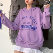 데일로엔 여성용 미셸 스콧 레터링 후드 티셔츠 후드티