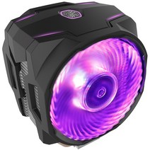 CPU쿨러 완벽호환 쿨러 컨트롤러 포함 마스터 T610P 6 히트 파이프 CPU 더블 12cm RGB PWM 인텔 115x2011 2066 AMD AM4 AM3, 1.T610P - RGB-WHITE