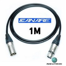 CANARE L-4E6S XLR + 카나레 뉴트릭 마이크 케이블 1M