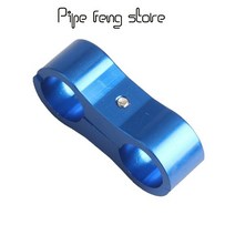 오일세퍼레이터 호환 범용 레이싱 배플 알루미늄 오일 캐치 캔 탱크 포트 저수지 배수 밸브 브리더 실린더 양극산화 고무 호스 클램프 라인 분리기 빌렛 연료 물 튜브 AN4 AN6 A, 12.blue - AN6