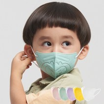 웰커버 아이봄 10매입 어린이마스크 KF94 KF80 5컬러 소형 초소형 새부리형 국산자재 국내생산 50매이상무료배송, 키즈 도깨비 민트(10매입)(공산품)
