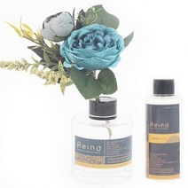 레이나퍼퓸 장미와동백 플라워디퓨저 150ml 2개, 블루_호박병/블랙체리